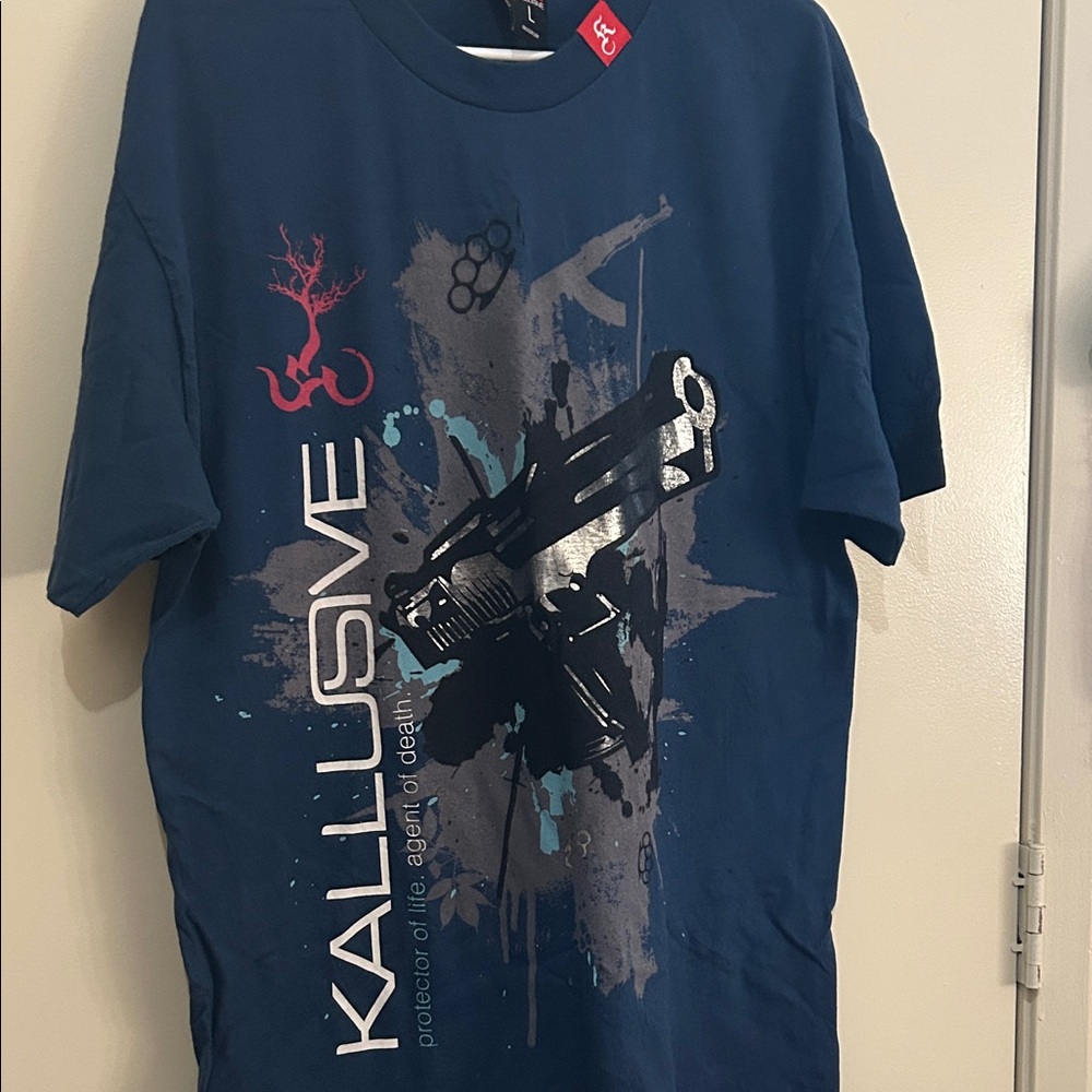 Men's Blue Graphic Tee - Short Sleeve